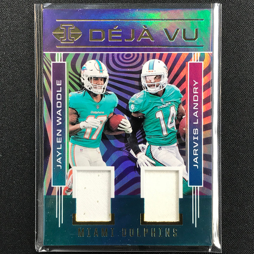 2021 Illusions JAYLEN WADDLE JARVIS LANDRY Deja Vu Rookie Jersey JJ (D)
