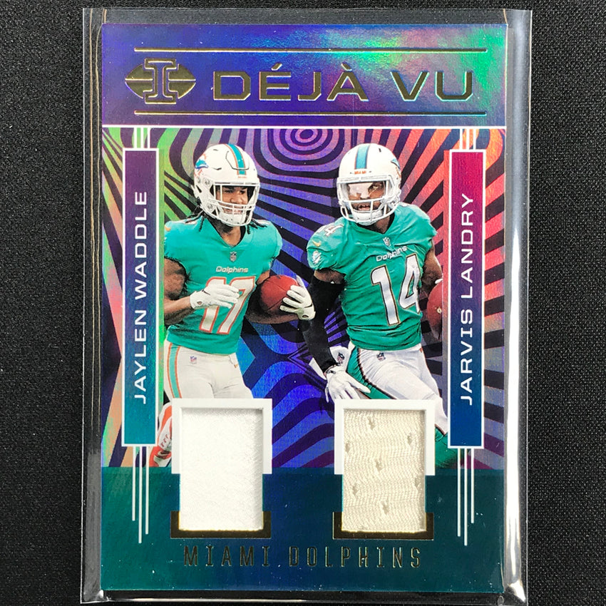 2021 Illusions JAYLEN WADDLE JARVIS LANDRY Deja Vu Rookie Jersey JJ (F)