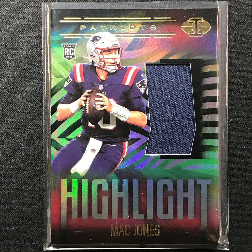 2021 Illusions MAC JONES Rookie Highlight Swatches Jersey MJ (G)