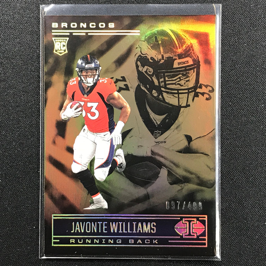 2021 Illusions Javonte Williams Rookie Trophy Collection Bronze 97/499