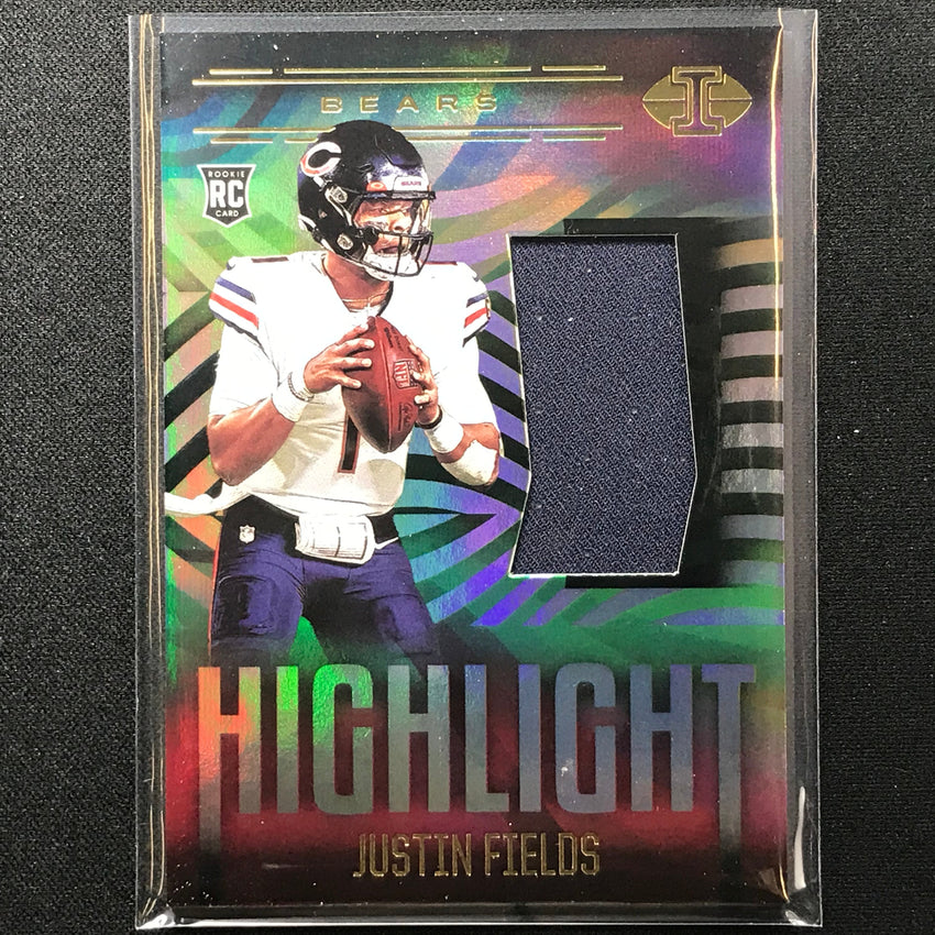 2021 Illusions JUSTIN FIELDS Rookie Highlight Swatches Jersey JF (B)