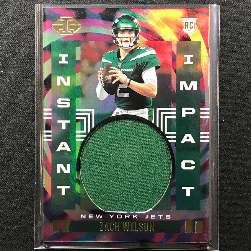 2021 Illusions ZACH WILSON Instant Impact Rookie Jersey ZW (B)