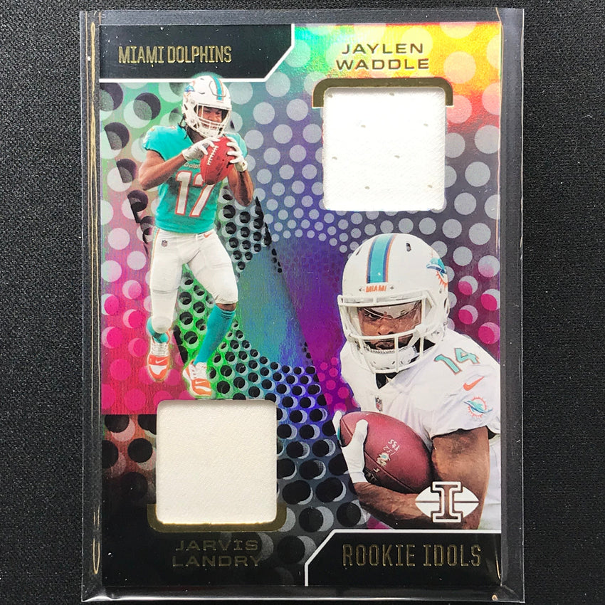 2021 Illusions Jaylen Waddle Jarvis Landry Rookie Idols Dual Jersey No Jj C