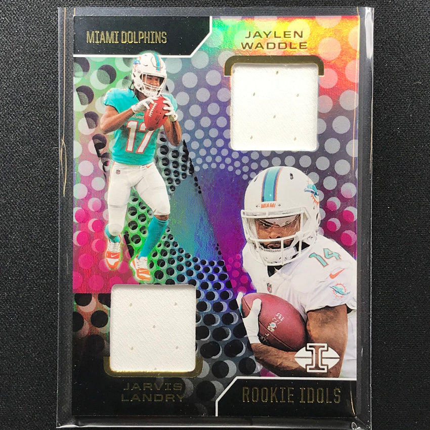 2021 Illusions Jaylen Waddle Jarvis Landry Rookie Idols Dual Jersey No Jj F