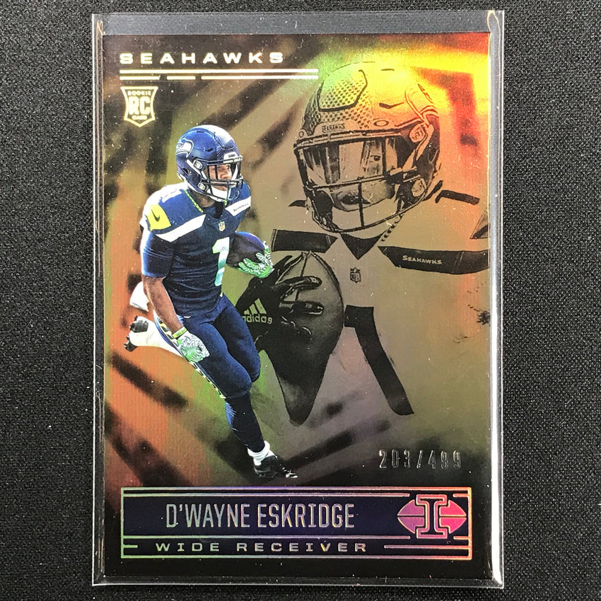 2021 Illusions Dwayne Eskridge Rookie Trophy Collection Bronze 203/499