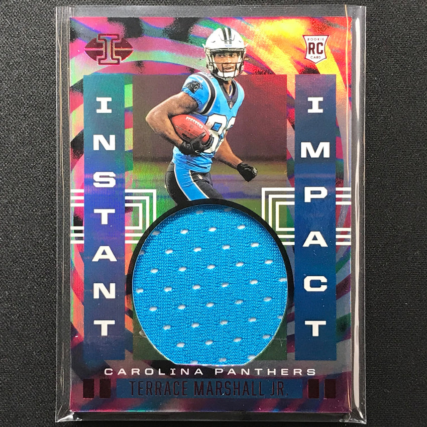 2021 Illusions TERRACE MARSHALL JR. Instant Impact Rookie Patch Red 19/99