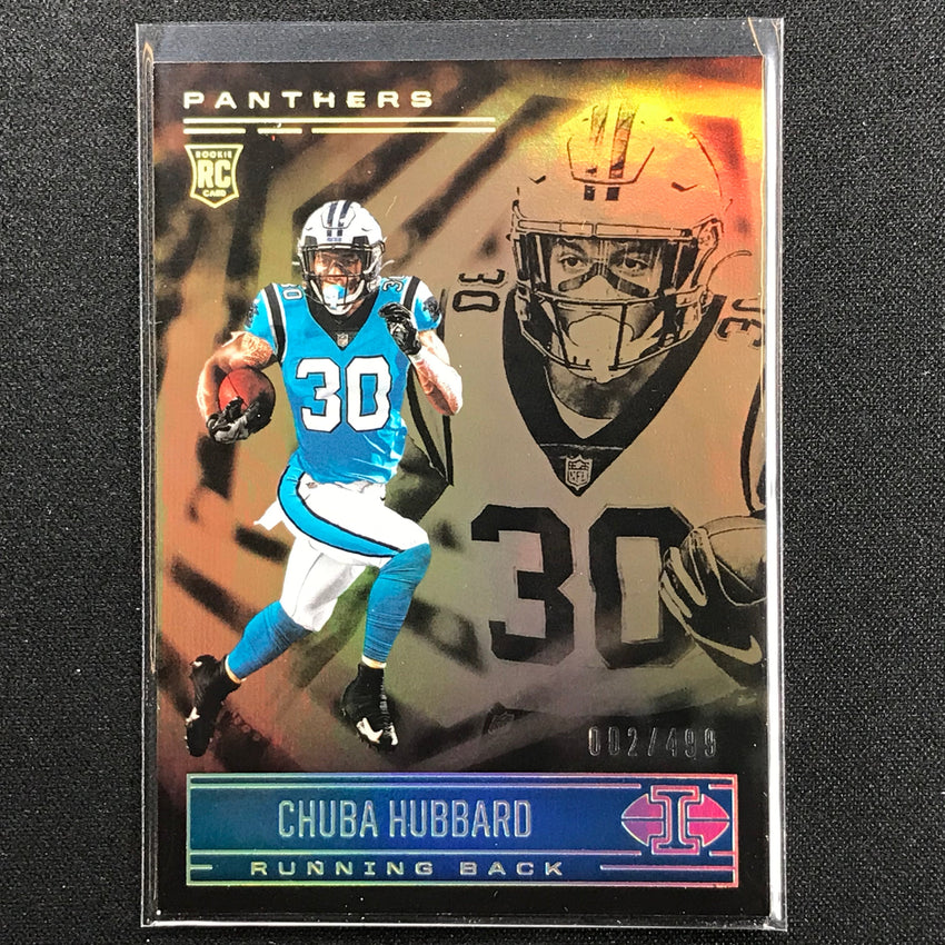 2021 Illusions Chuba Hubbard Rookie Trophy Collection Bronze 2/499