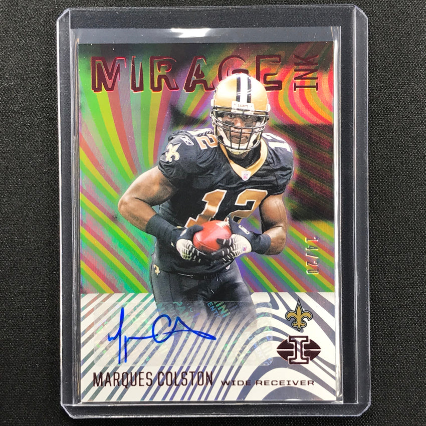 2021 Illusions MARQUES COLSTON Mirage Ink Auto Red 14/20