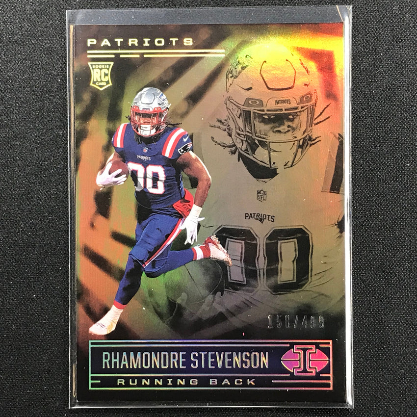 2021 Illusions Rhamondre Stevenson Rookie Trophy Collection Bronze 158/499