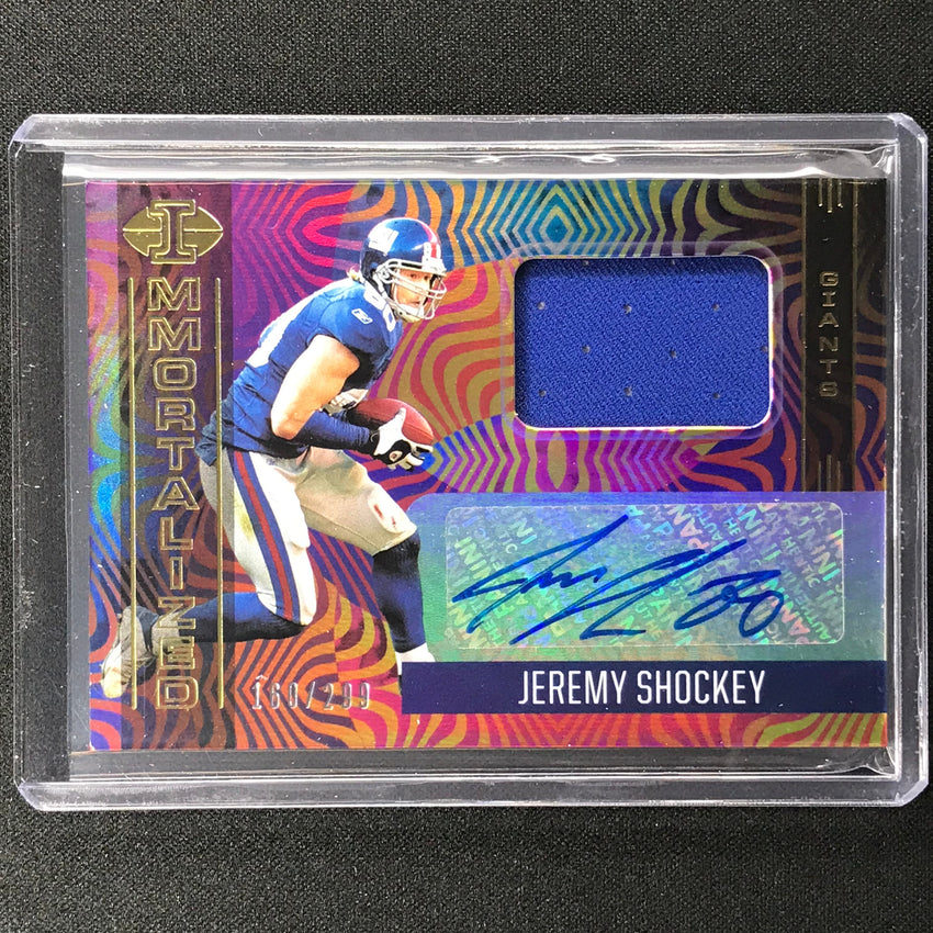 2021 Illusions JEREMY SHOCKEY Immortalized Jersey Auto 160/299