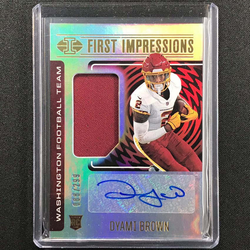 2021 Illusions DYAMI BROWN First Impressions Rookie Jersey Auto 88/299