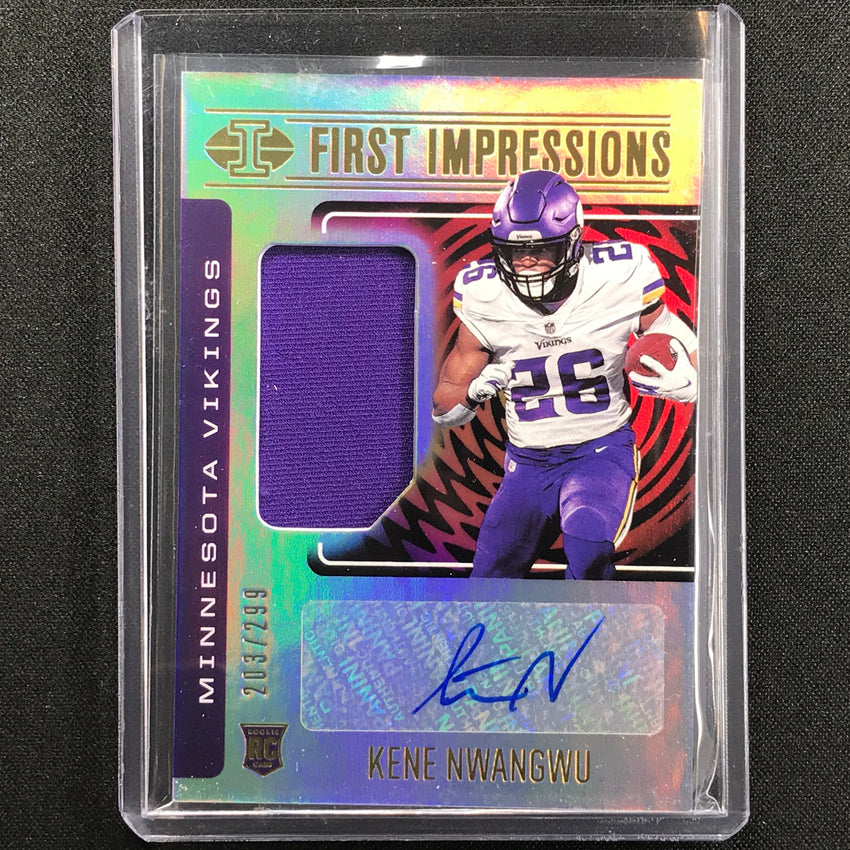 2021 Illusions Kene Nwangwu First Impressions Rookie Jersey Auto 203/299