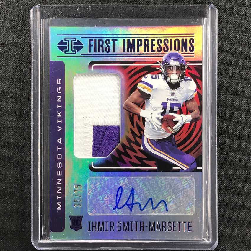 2021 Illusions IHMIR SMITH-MARSETTE First Impressions Rookie Patch Auto 35/75