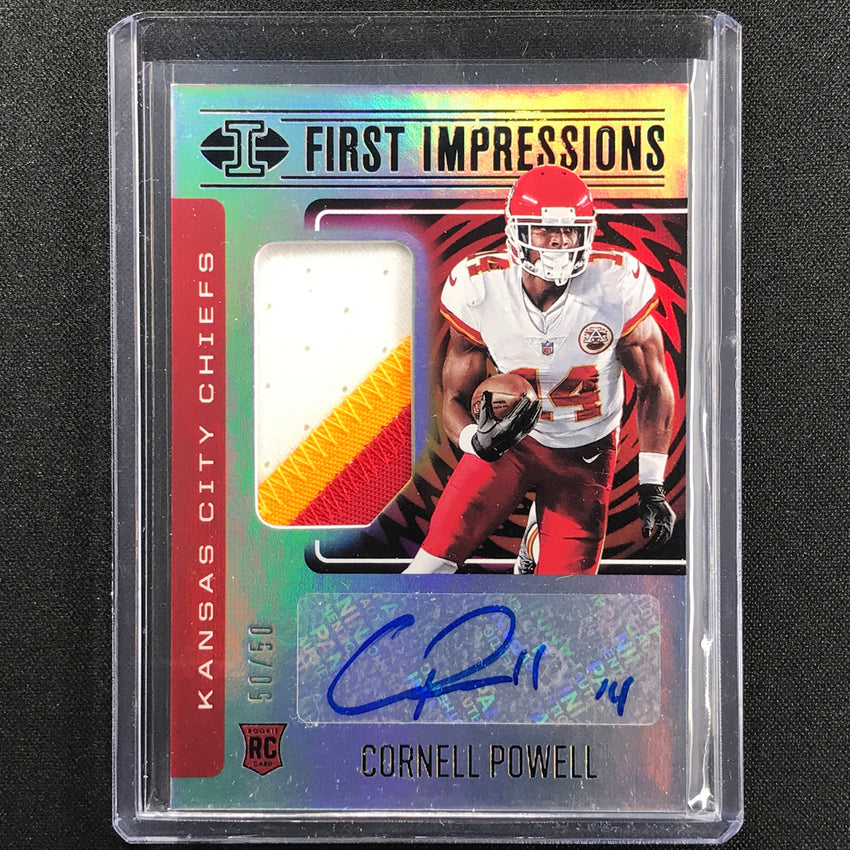 2021 Illusions CORNELL POWELL First Impressions Rookie Patch Auto Black 30/50