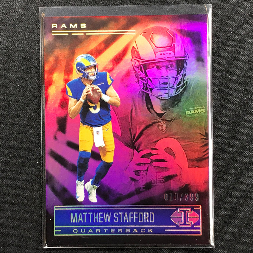 2021 Illusions MATTHEW STAFFORD Trophy Collection Pink /399