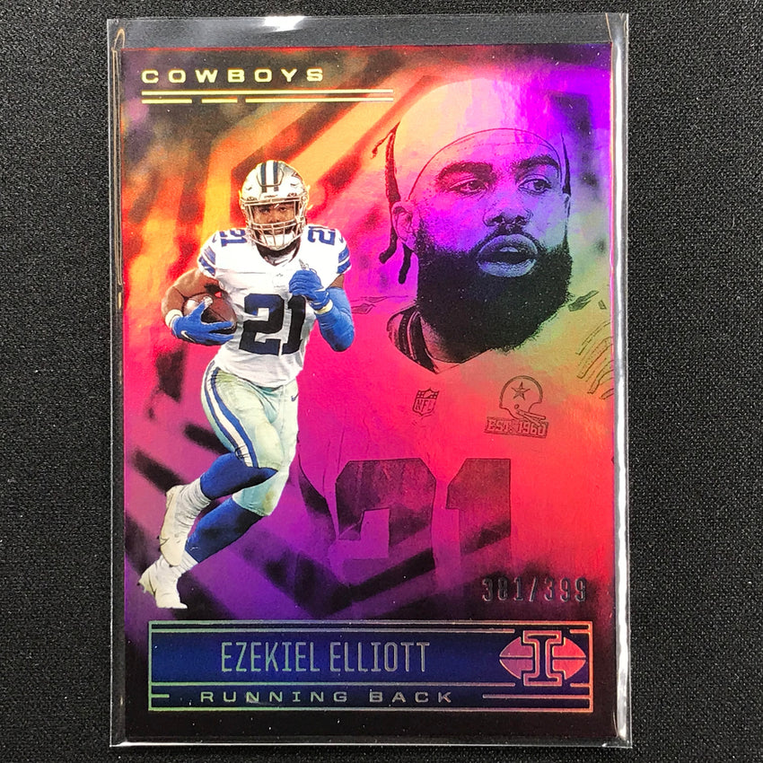 2021 Illusions Ezekiel Elliott Trophy Collection Pink /399