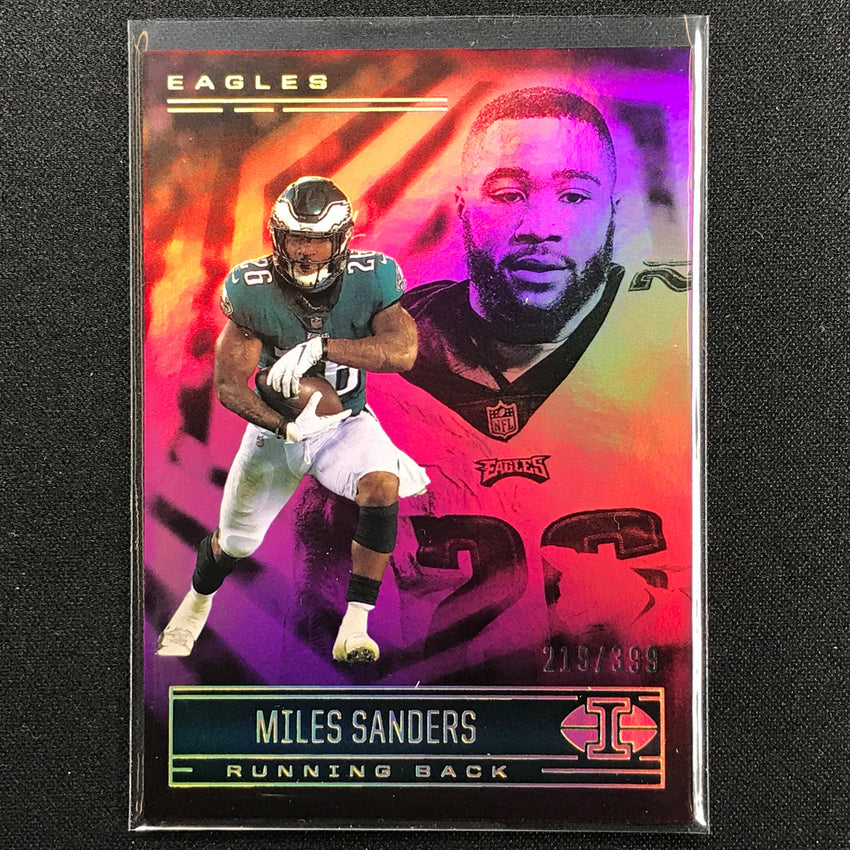 2021 Illusions Miles Sanders Trophy Collection Pink /399
