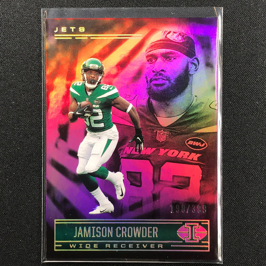 2021 Illusions Jamison Crowder Trophy Collection Pink /399