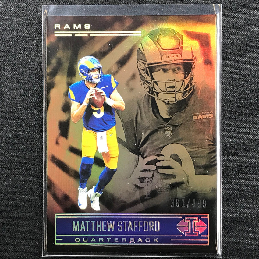 2021 Illusions Matthew Stafford Trophy Collection Bronze /499