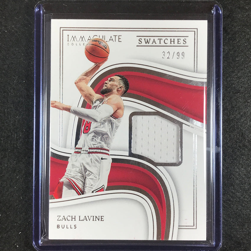 2022-23 Immaculate Zach Lavine Swatches Jersey Relic 32/99