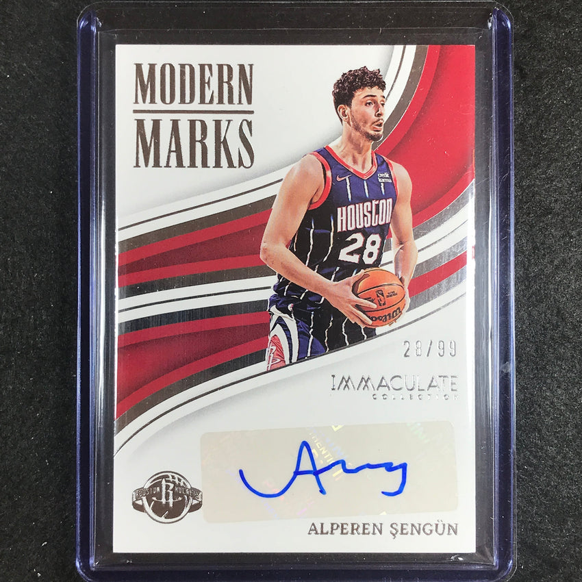 2022-23 Immaculate Alperen Sengun Modern Marks Auto 28/99