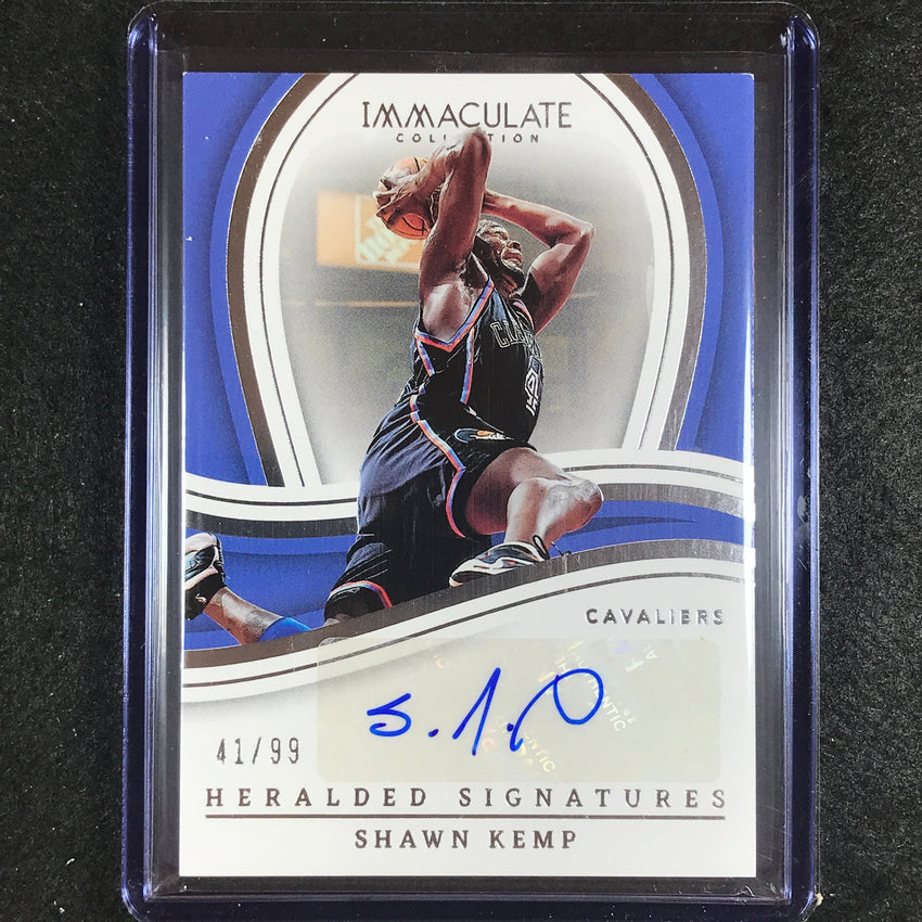 2022-23 Immaculate SHAWN KEMP Heralded Signatures Auto 41/99