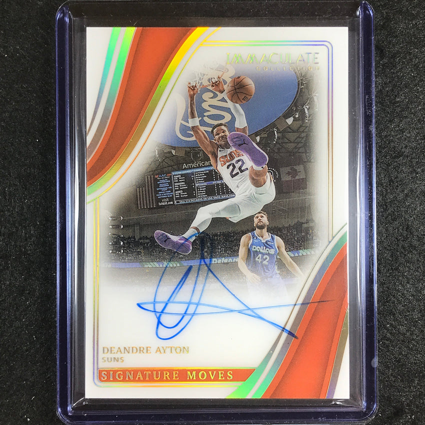 2022-23 Immaculate Deandre Ayton Signature Moves Acetate Auto 96/99