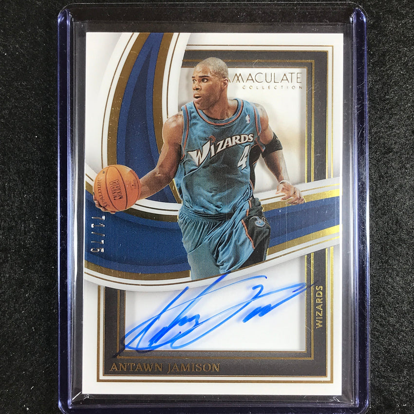 2022-23 Immaculate Antawn Jamison Shadowbox Signatures Auto 71/75