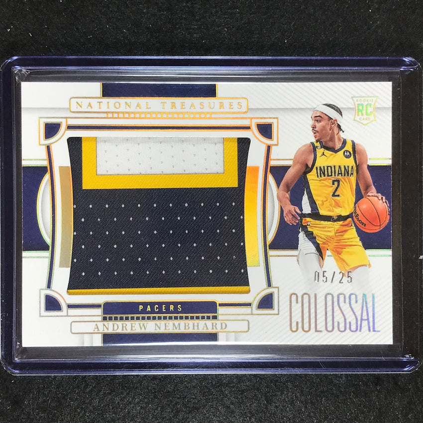 2022-23 National Treasures Andrew Nembhard Colossal Rookie Jersey Prime 5/25