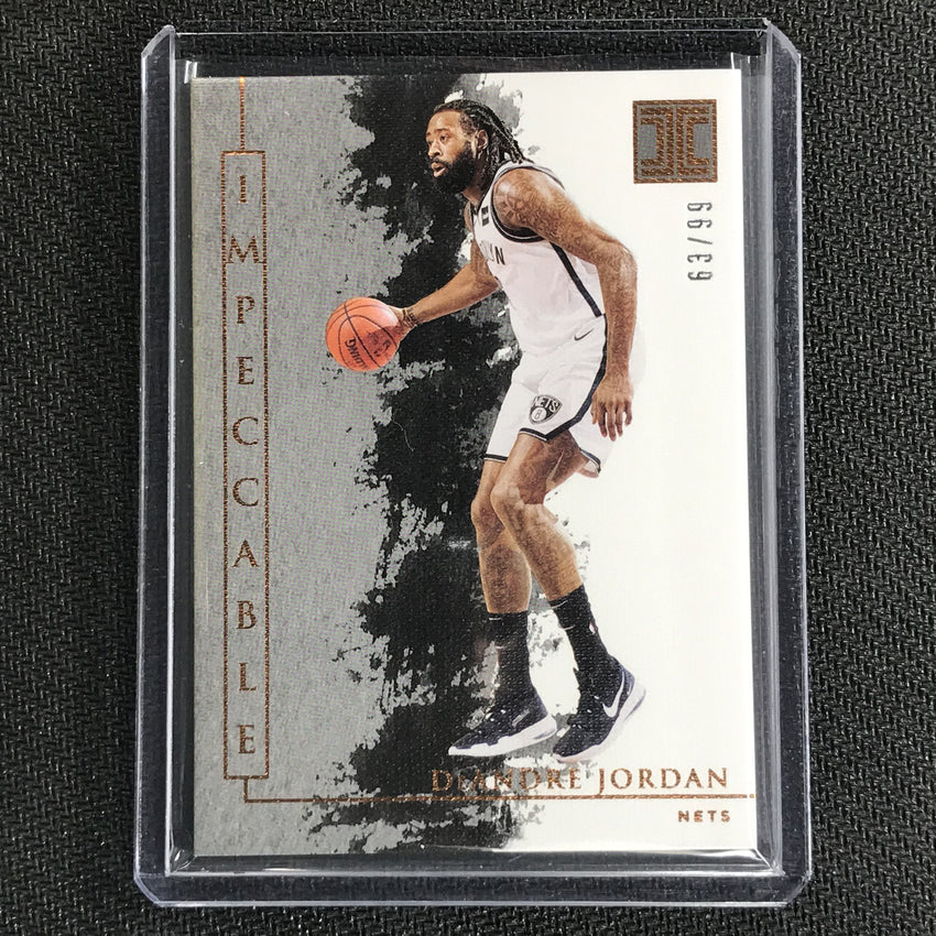 2019-20 Impeccable DEANDRE JORDAN Bronze Base 63/99-Cherry Collectables