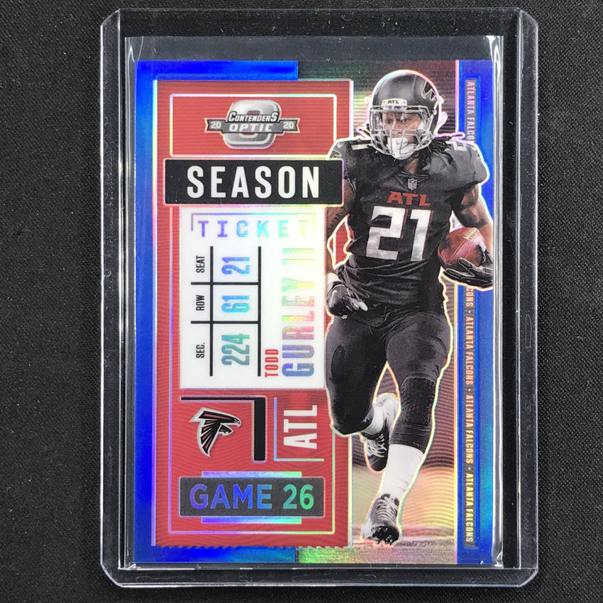 2020 Contenders Optic TODD GURLEY II Season Ticket Blue 25/99-Cherry Collectables