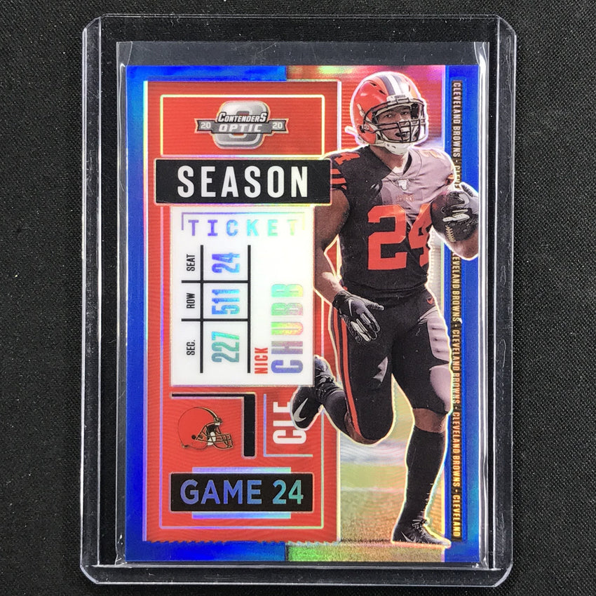 2020 Contenders Optic NICK CHUBB Season Ticket Blue 83/99-Cherry Collectables