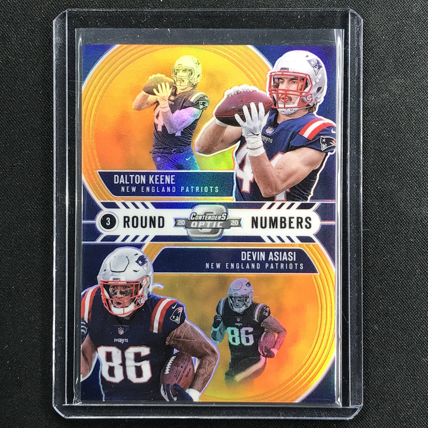 2020 Contenders Optic DALTON KEENE DEVIN ASIASI Round Numbers Orange 49/50-Cherry Collectables