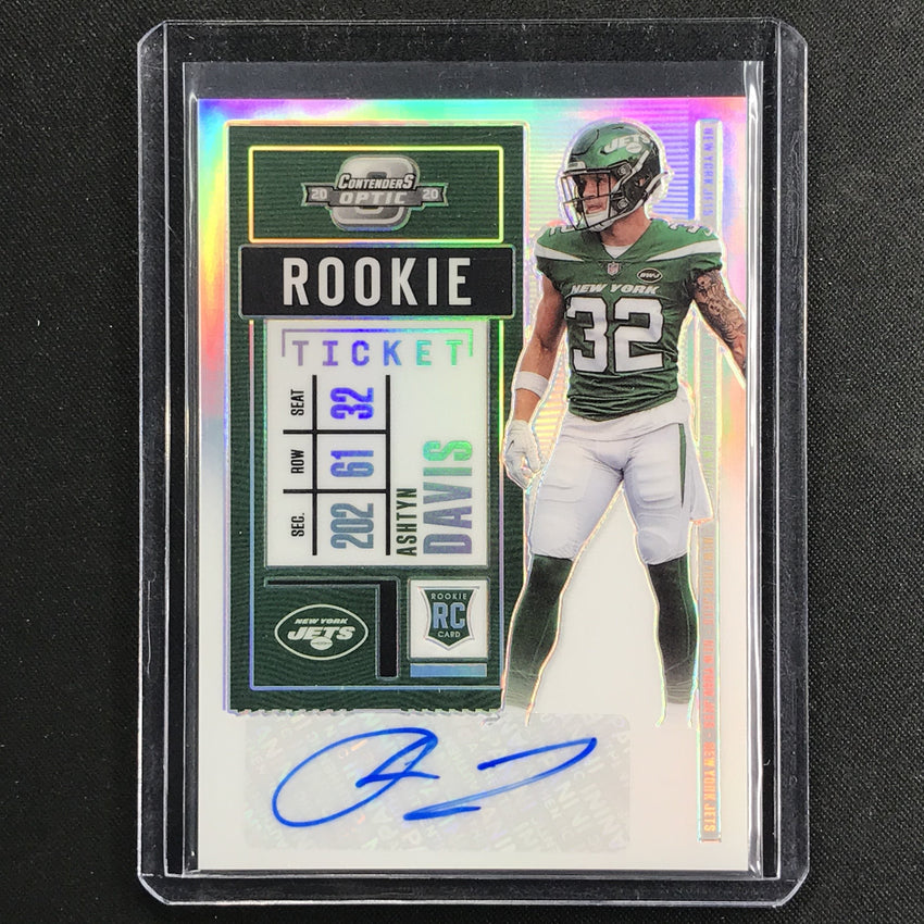 2020 Contenders Optic ASHTYN DAVIS Rookie Ticket RPS Auto Prizm Silver #179-Cherry Collectables