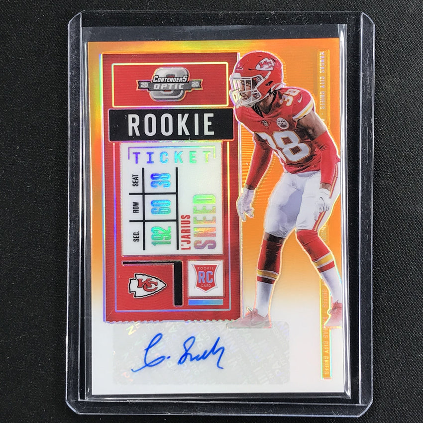 2020 Contenders Optic L'JARIUS SNEED Rookie Ticket RPS Auto Orange 39/50-Cherry Collectables