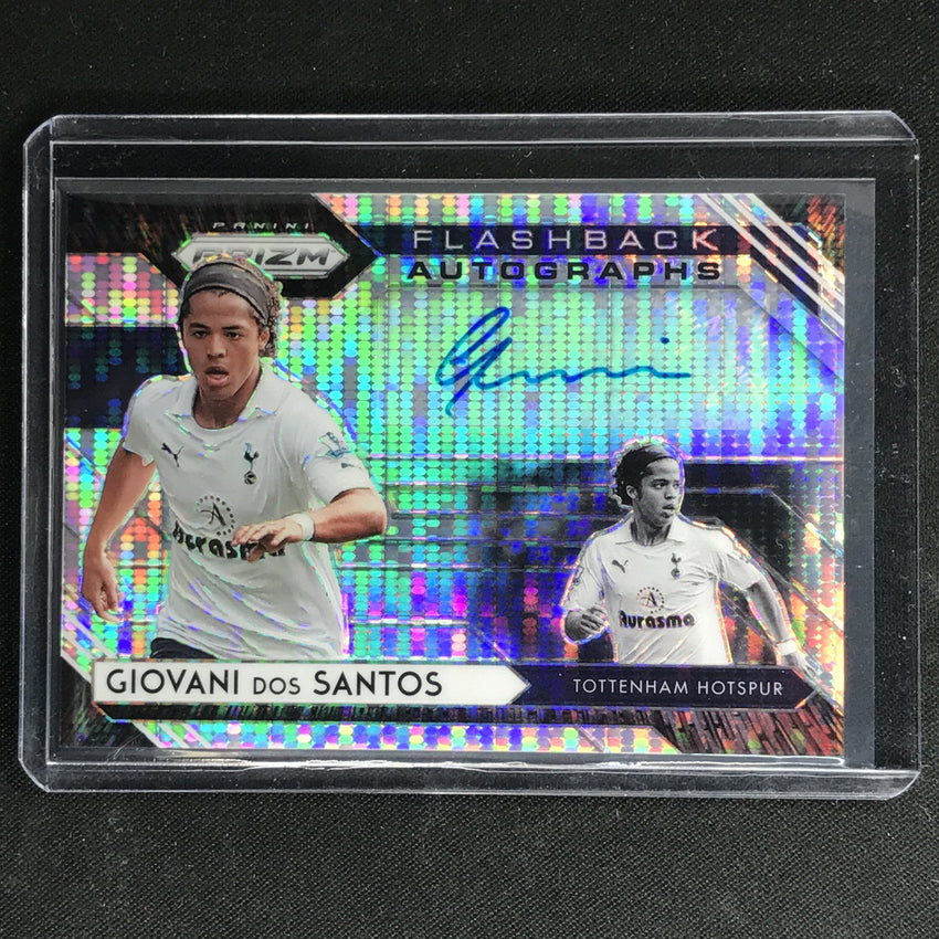 2020-21 Prizm Epl Giovani Dos Santos Flashback Auto Breakaway Silver No Gds B