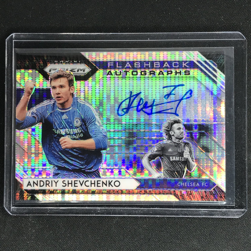 2020-21 Prizm Epl Andriy Shevchenko Flashback Auto Breakaway Silver No As