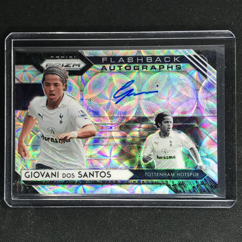 2020-21 Prizm Epl Giovani Dos Santos Flashback Auto Choice Silver No Gds B