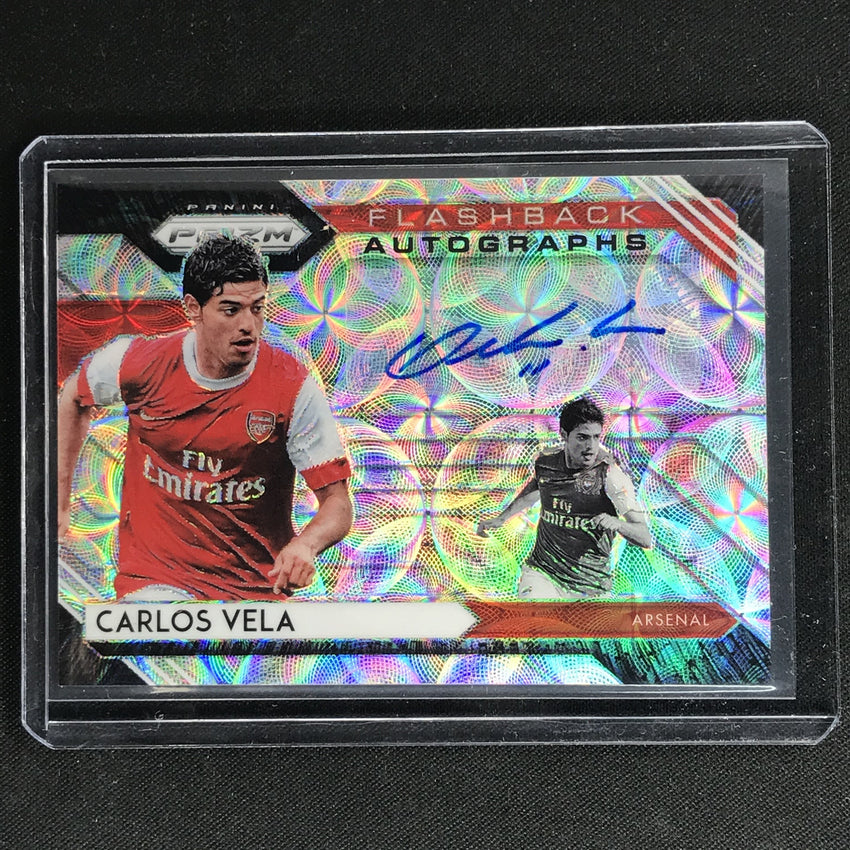 2020-21 Prizm Epl Carlos Vela Flashback Auto Choice Silver No Cve A