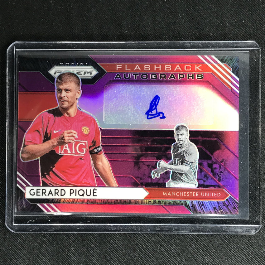 2020-21 Prizm Epl Gerard Pique Flashback Auto Purple 65/99