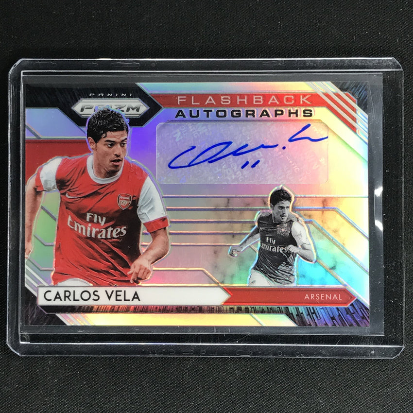 2020-21 Prizm Epl Carlos Vela Flashback Auto Silver 2/25