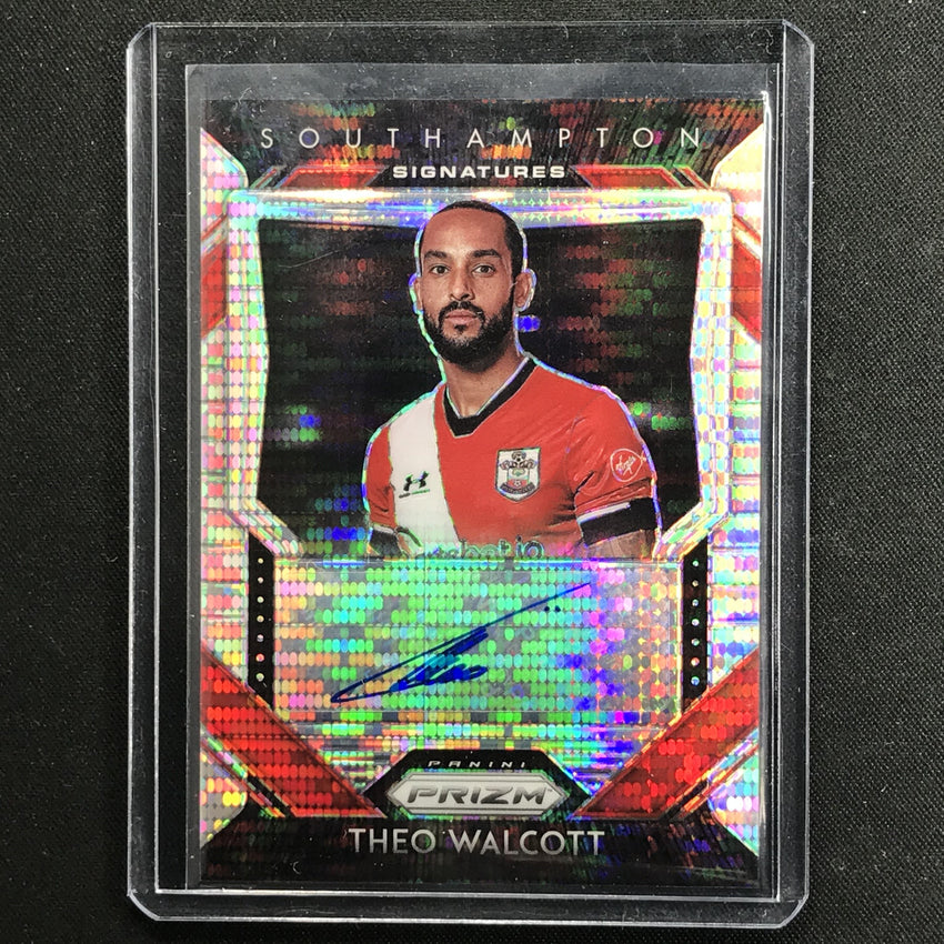 2020-21 Prizm Epl Theo Walcott Signatures Auto Breakaway Silver No Twa