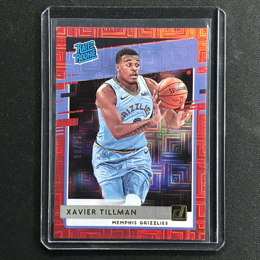 2020-21 Donruss XAVIER TILLMAN Choice Rated Rookie Infinite Red 14/99-Cherry Collectables