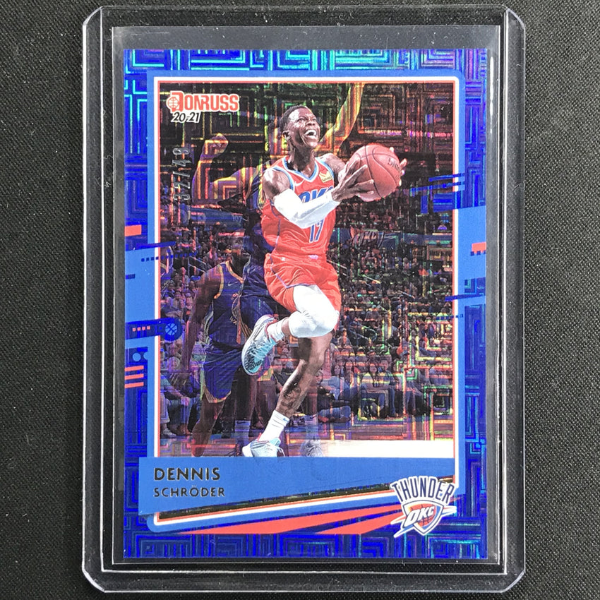 2020-21 Donruss DENNIS SCHRODER Choice Infinite Blue 32/49-Cherry Collectables