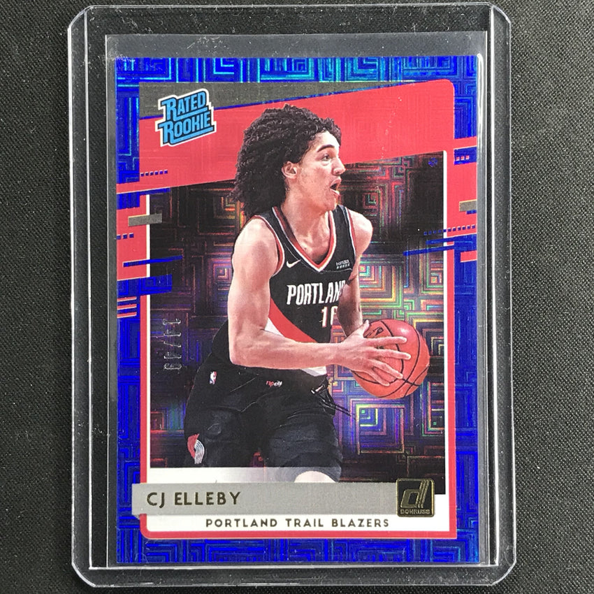 2020-21 Donruss CJ ELLEBY Choice Rated Rookie Infinite Blue 14/49-Cherry Collectables