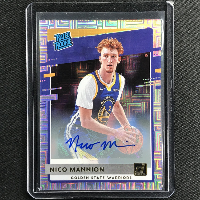 2020-21 Donruss NICO MANNION Choice Rated Rookie Auto Infinite #245-Cherry Collectables