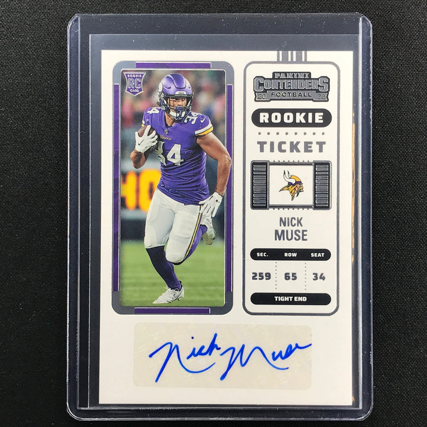2022 Contenders NICK MUSE Rookie Ticket Auto Base #253