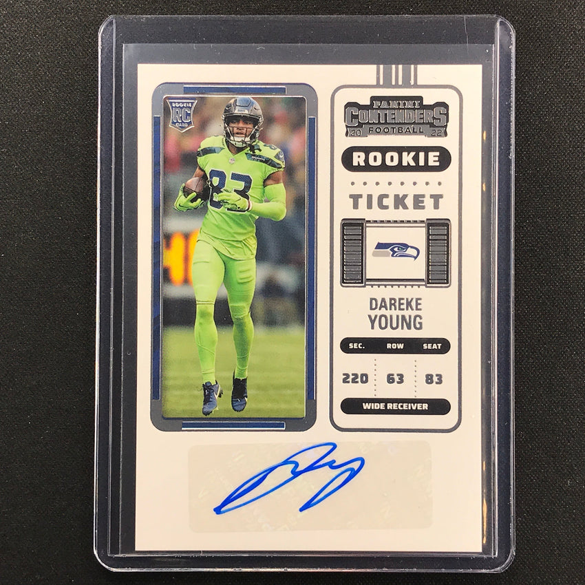 2022 Contenders DAREKE YOUNG Rookie Ticket Auto Base #255