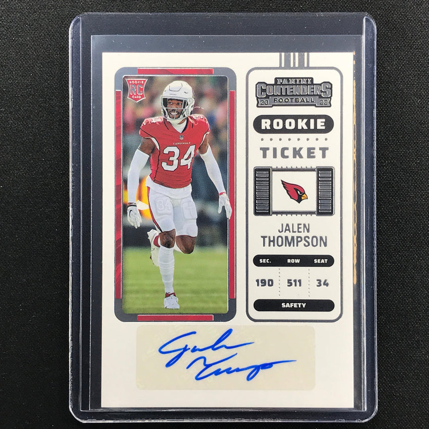 2022 Contenders JALEN THOMPSON Rookie Ticket Auto Base #265