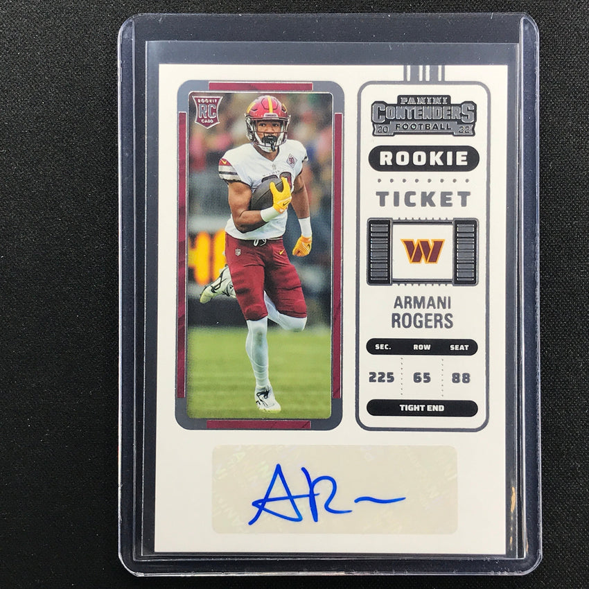 2022 Contenders ARMANI ROGERS Rookie Ticket Auto Base #276
